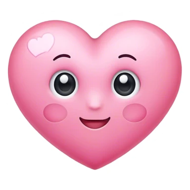 Cute pink heart sticker