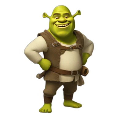 Shrek pleur de rire sticker