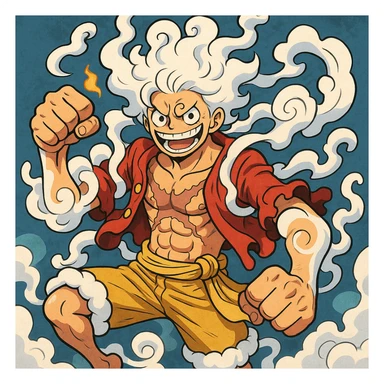 Gear 5 luffy sticker
