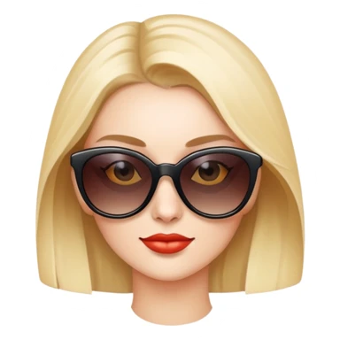 Lovely with sunglasses sticker