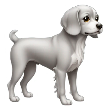 Petit chien gris sticker