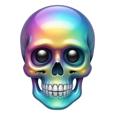 💀iphone emoji with aura skuttle sticker