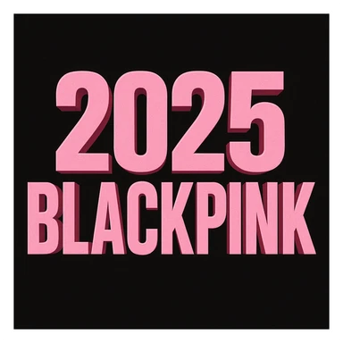 2025 year blackpink text sticker