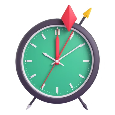 clock with an arrow circling back, symbolizing circle back emoji sticker