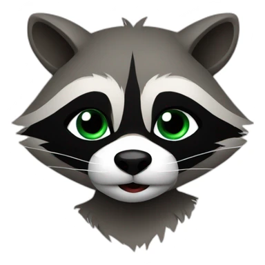 Thief raccoon sticker