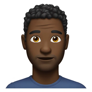 realistic portrait of a man with black cat ears sticker