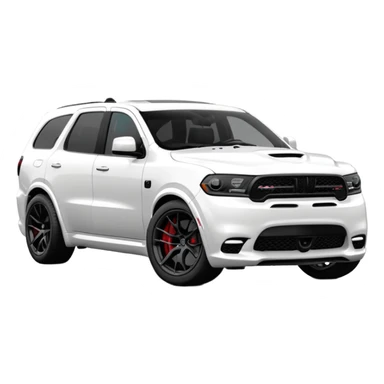 Durango DOSH HellCat SRT white and With low suspension body kit 4k, 8k and Under-coloring of the car  sticker
