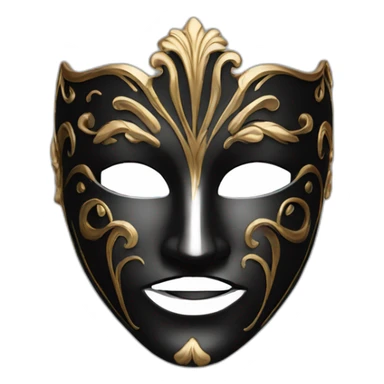 man dark venetian mask sticker