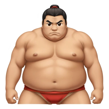 Sumo wrestler Bulldog  sticker