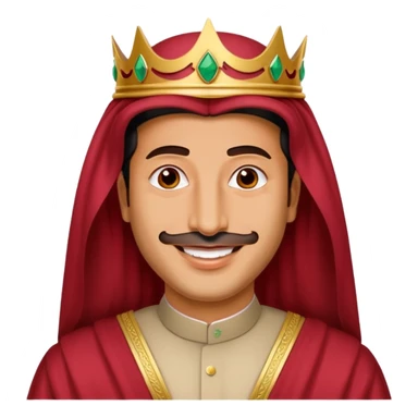 Mohamed bin salman, saudi crown with red "shimaq" sticker