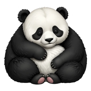 panda sleeping emoji sticker