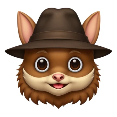 bat with hat sticker