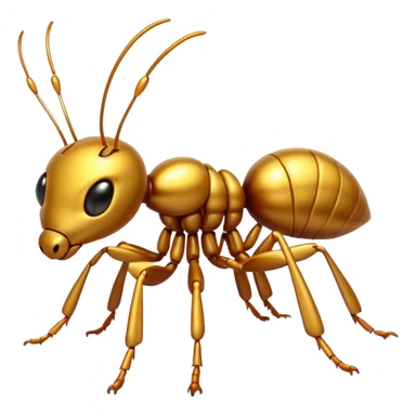 cute gold ants sticker