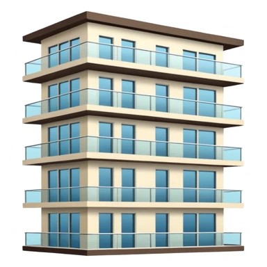 luxury apartament building sticker