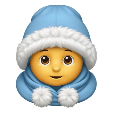 big fluffy fur winter hat cloth, only hat sticker