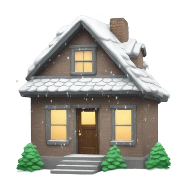 House snowing sticker