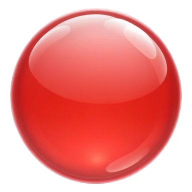 red transparent sparkling bubble sticker