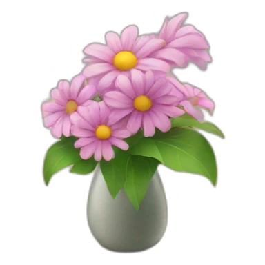 flowers on the table sticker