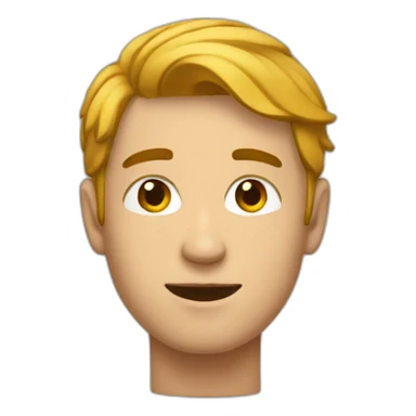 Homme qui fait un cœur sticker