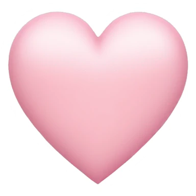 light pink heart sticker