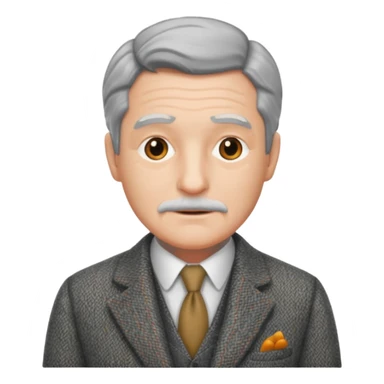 Old british vibe suit man sticker