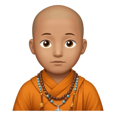  prayer beads monk sticker
