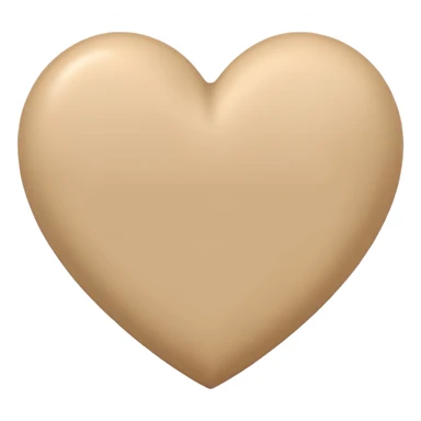 Coração bege sticker