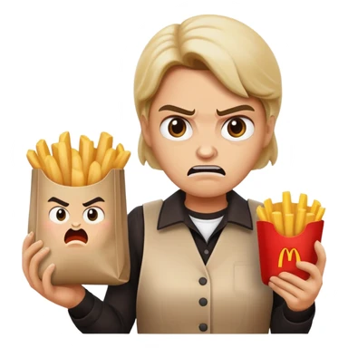 creami ciciogame89  che minacia una casiera del mc donald per avere cibo gratis sticker