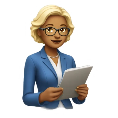 Warm , honest, beautiful and charming lady who counsel , coach and taking notes to help others sticker