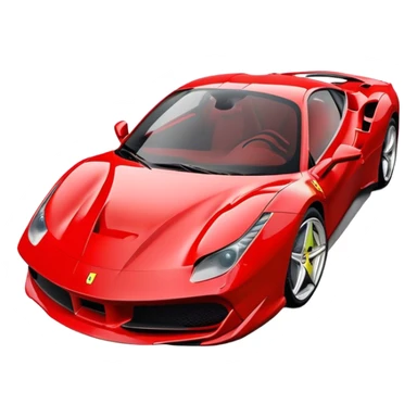 Ferrari 488 GTB - Ferrari (Model Year: 2020) (Iconic colour: Red) sticker