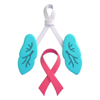 tuberculosis awareness ribbon with lungs sticker