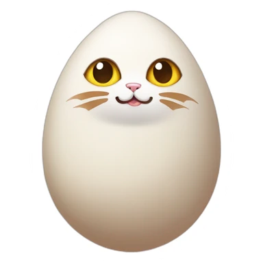 Cat egg sticker