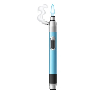 sleek vape pen emitting a small puff of vapor sticker