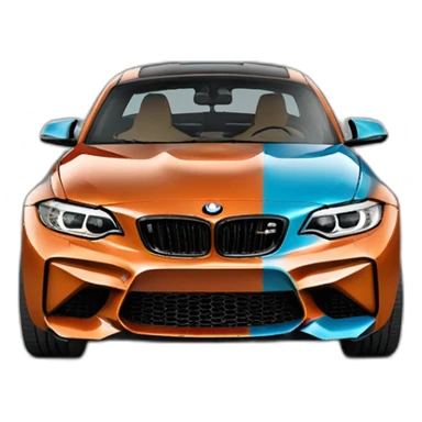Bmw m2 azul claro sticker