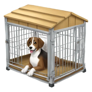 dog kennel crate sticker