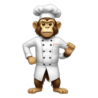 mad monkey chef sticker