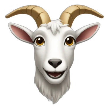 a key that is also a goat sticker