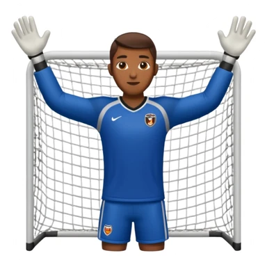 football goal keeper with net sticker
