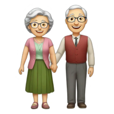 School Reunion with older lady teacher sticker