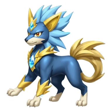 Luxray-Manectric-Solgaleo-fusion sticker