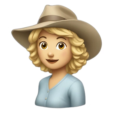 Valérie Pecresse avec un chapeau d’anniversaire  sticker