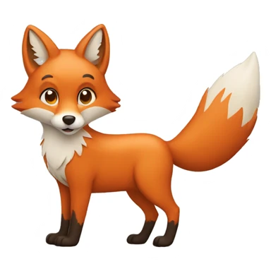 travelling fox sticker