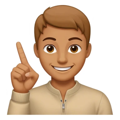 Smile flipping off sticker