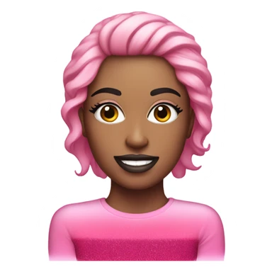 Pink ombre blender with glitter  sticker