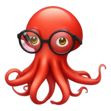 red human-squid with glasses and e-cigarette sticker