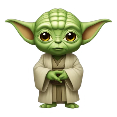 yoda paz y amor sticker