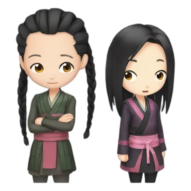 Nezuko et obanai sticker