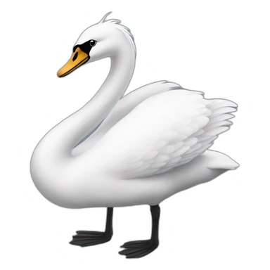 cisne negro sticker