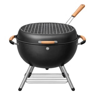 Grill – round charcoal or gas grill sticker