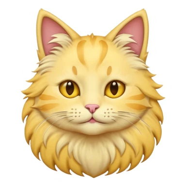 cat made of moon emojis simple  sticker